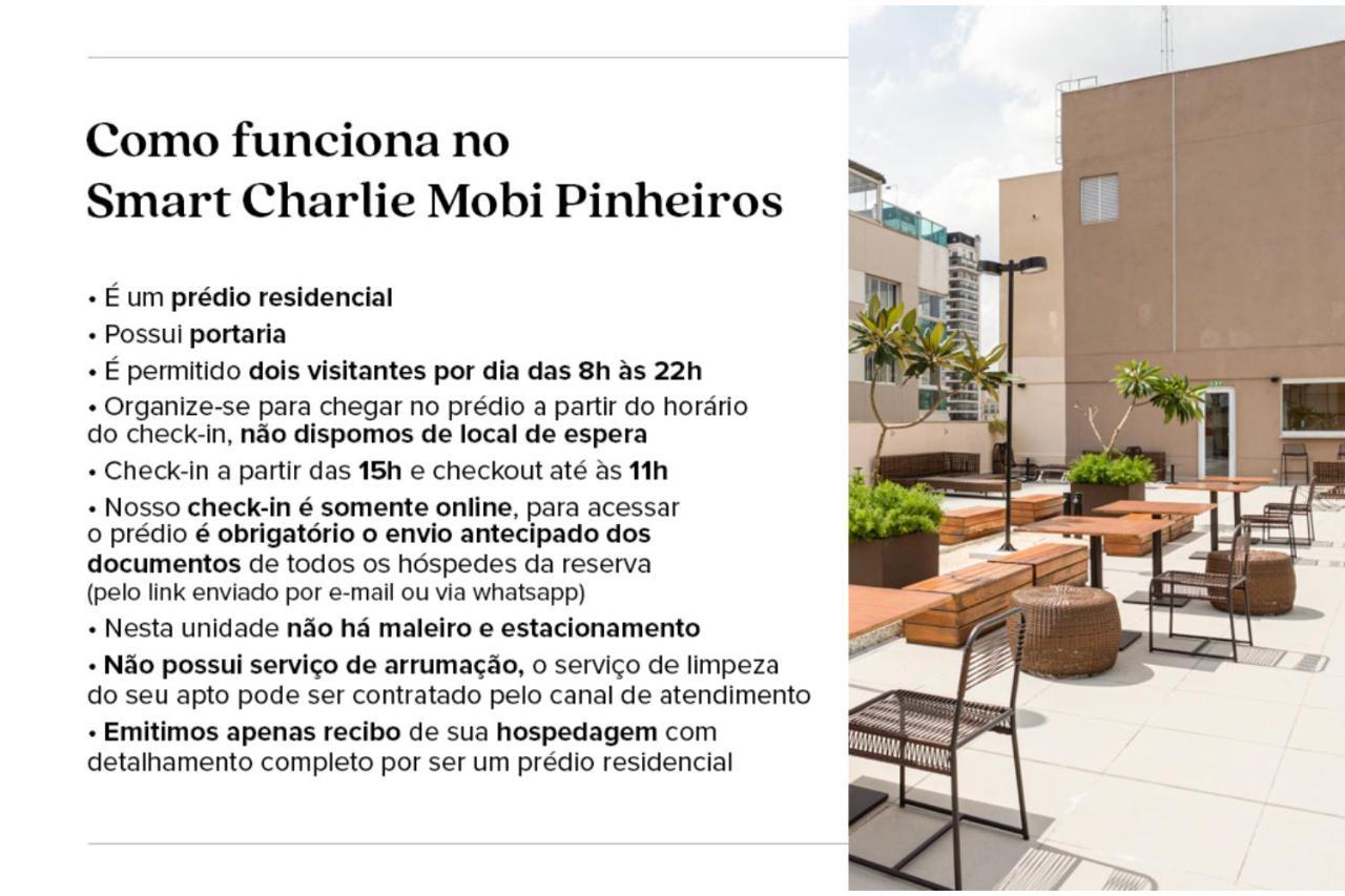 Апартаменти Smart Charlie Mobi Pinheiros Сан-Паулу Екстер'єр фото